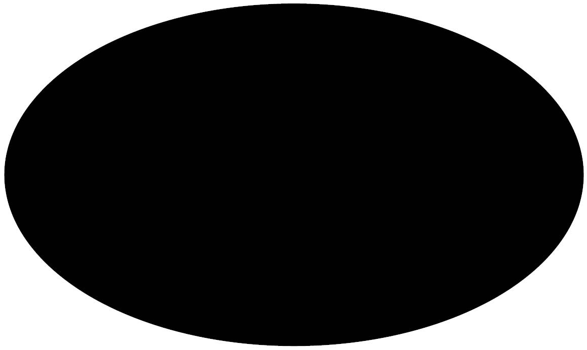 black ellipse