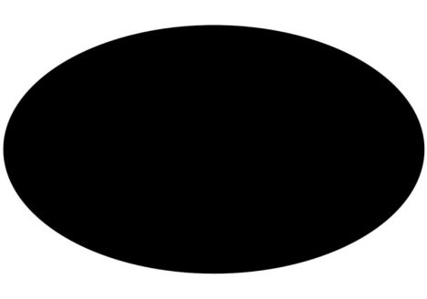 black ellipse on transparent background